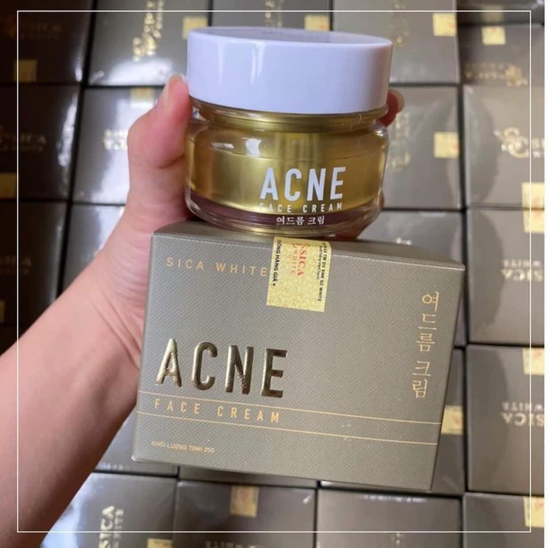 [Chính Hãng] FACE ACNE CREAM ( KEM MỤN SICA WHITE - LOẠI BỎ CÁC LOẠI MỤN)