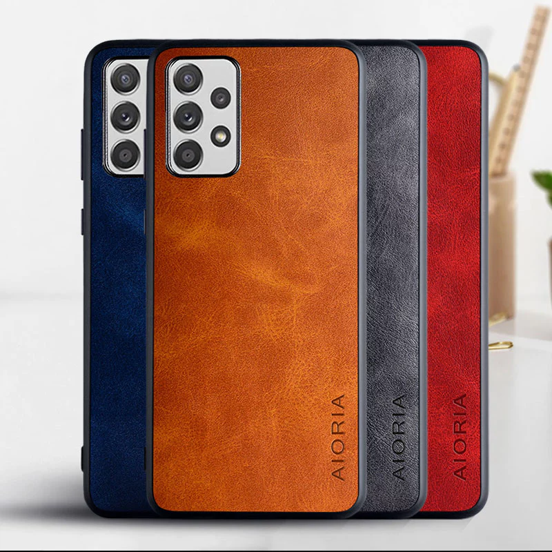 Ốp Lưng Cho Samsung Galaxy A52S 5G funda Sang Trọng Da Vintage Da Điện Thoại Dành Cho A52S Ốp Lưng coque capa Kinh Doanh