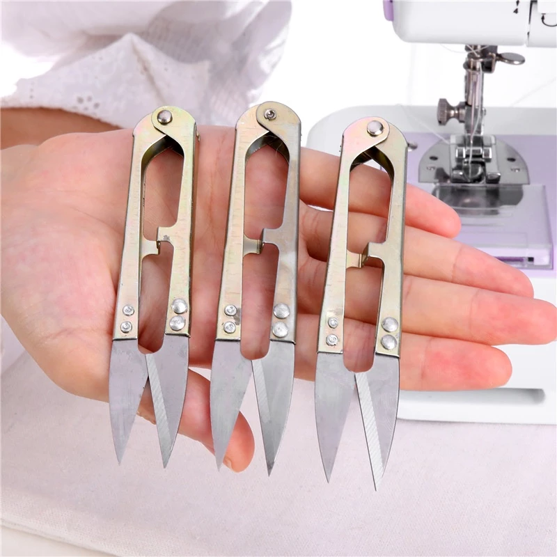 Set 2 Kéo Bấm Chỉ - Kéo Cắt Chỉ Bằng Thép Chữ U (Hàng loại 1)