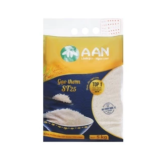 Gạo thơm A An ST25 (Bao 5 kg) – Gạo đặc sản Sóc Trăng nổi tiếng