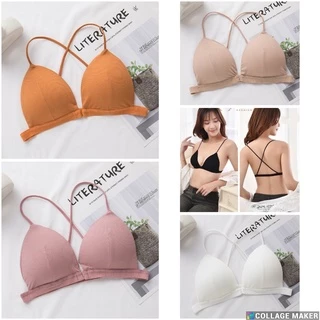 Áo bra 2 Dây sợi mảnh cài trước - Bra24