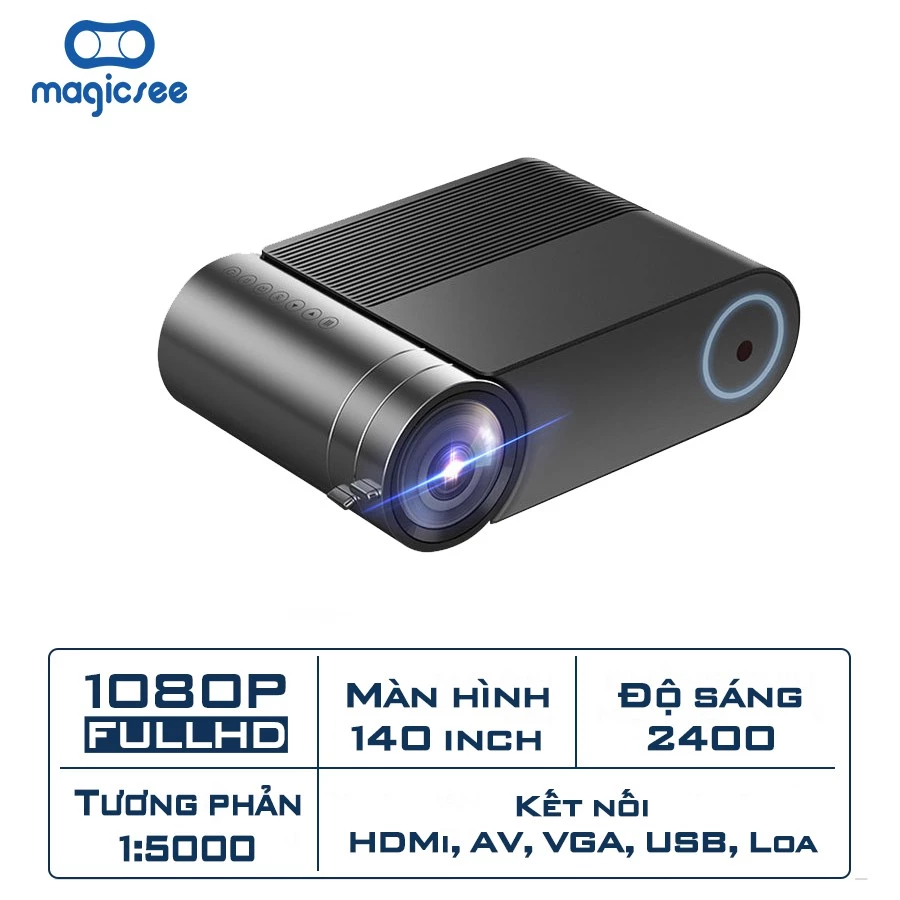 [Mã 159THANTHIET750K giảm 8% đơn 3000K] Máy chiếu mini YG550 Full HD1080 Máy chiếu mini gia đình tốt nhất