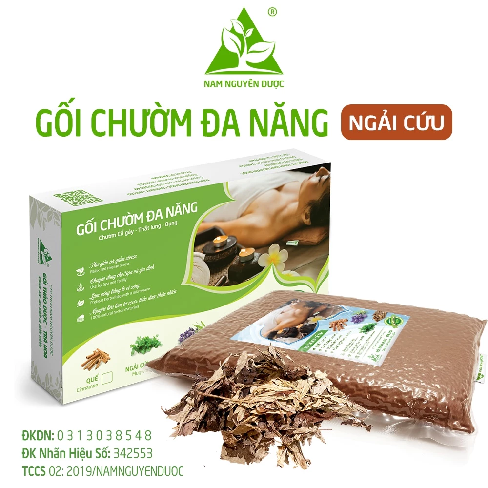 Túi Chườm Đa Năng Dược (Có Hộp) NGẢI CỨU NAM NGUYÊN DƯỢC Làm nóng bằng Vi sóng, Giảm đau mỏi cổ gáy