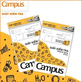 Giấy Kiểm Tra Cấp 2 Campus – Dòng Kẻ Ngang 7mm