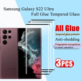 Set 3 Kính Cường Lực Bảo Vệ Màn Hình Điện Thoại Samsung Galaxy S23 S22 S21 Ultra S10 S9 S20 Plus Samsung S22 Ultra