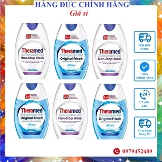 [Nhập Khẩu 100%] Kem đánh răng Theramed 2in1 Đức Dạng ống dẹp