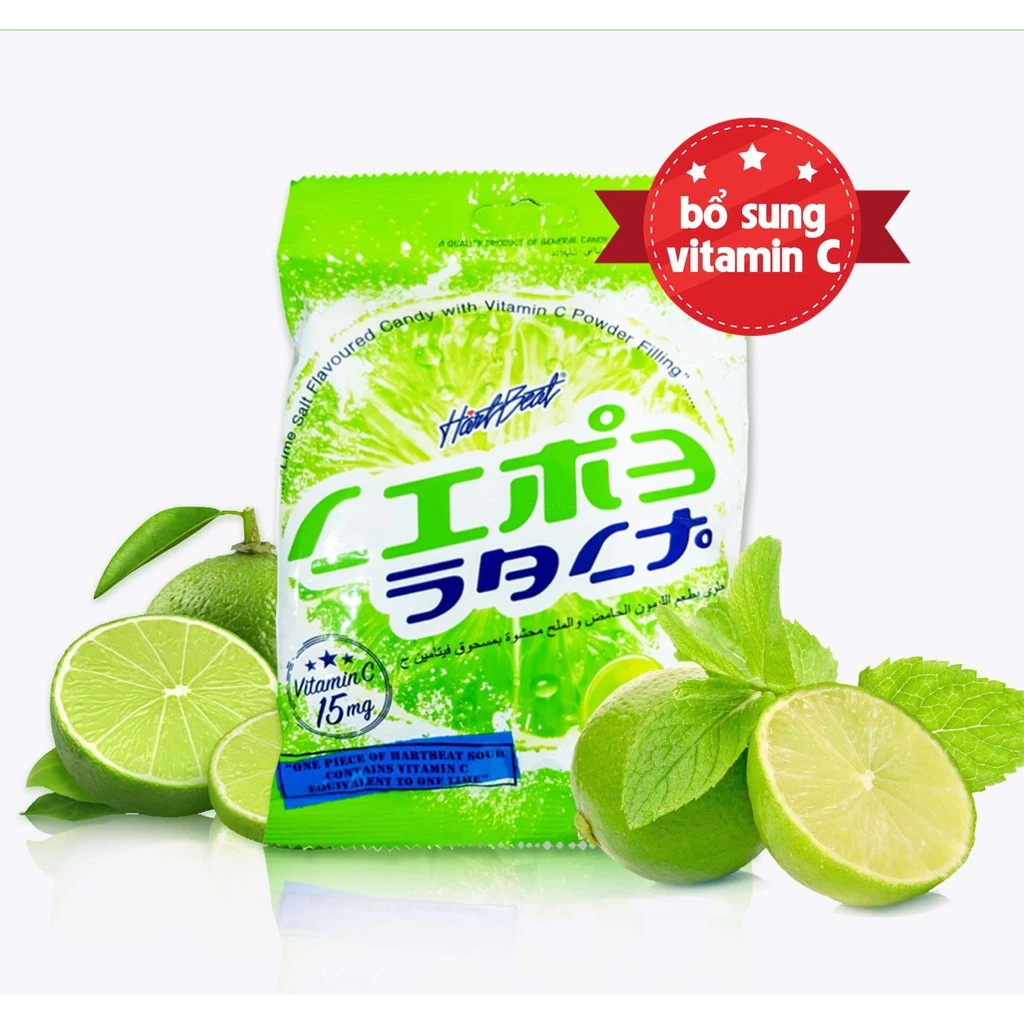 Kẹo Chanh Muối Thái Lan Hartbeat (Gói 120g )