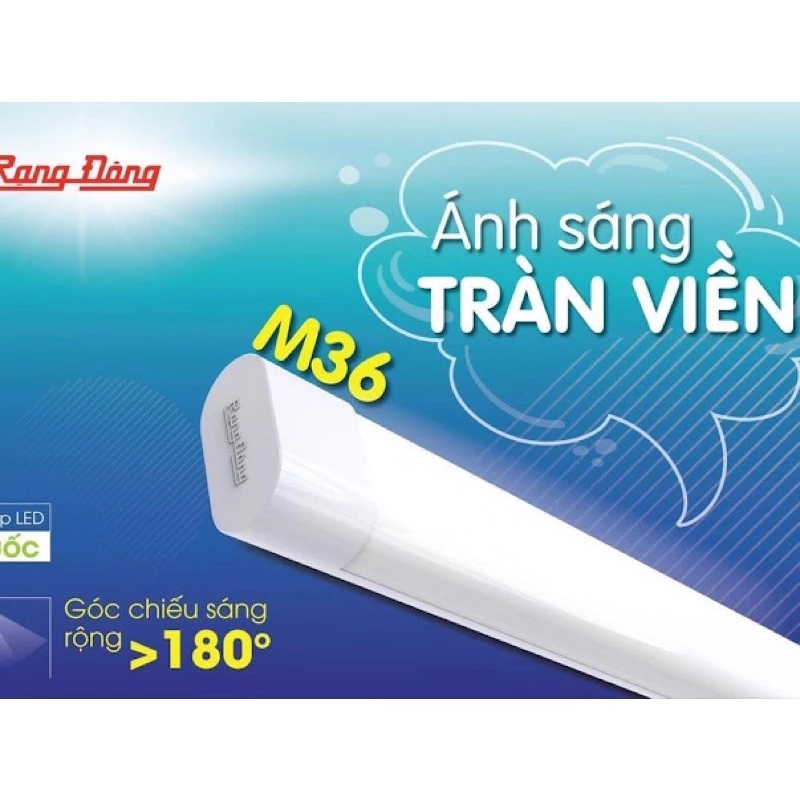 [CHÍNH HÃNG] Đèn led Bán Nguyệt Rạng đông BẢO HÀNH 24 tháng M36 dài 60cm 20W dài 120cm 40W