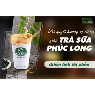 Trà sữa Phúc Long trân châu ngon hảo hạng, Set nguyên liệu làm trà sữa Phúc Long thơm ngon được 8 ly đầy-SPL