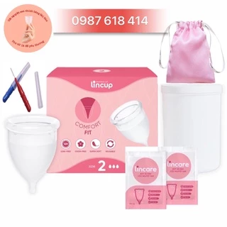 (FULL QUÀ) Bộ cốc nguyệt san Lincup đủ size, chính hãng nhập khẩu từ Mỹ