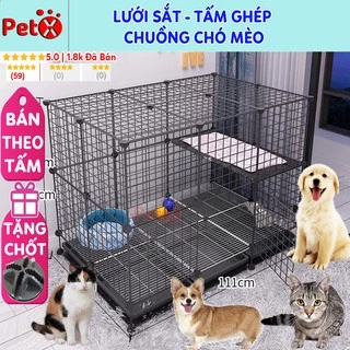 Chuồng mèo lắp ghép đa năng bán giá rẻ từng miếng lưới sắt thép nhiều loại tấm lắp thành quây 2, 3, 4 tầng cho thú cưng