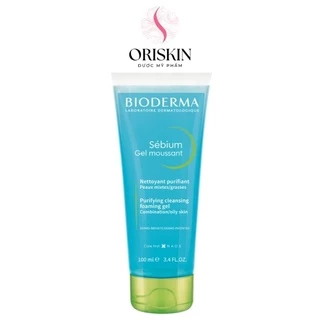 Bioderma Gel Rửa Mặt Tạo Bọt Da Dầu Nhạy Cảm Sebium Gel Moussant 100ml