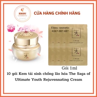 Combo 10 gói Kem tái sinh chống lão hóa cao cấp nhất The Saga of Ultimate Youth Rejuvennating Cream