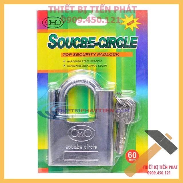 Ổ Khóa Cửa Chống Cắt 3 Vòng SOUCBE CIRCLE 60mm (Chính Hãng)