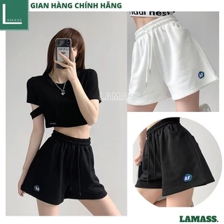 Quần short nữ thể thao FA cạp chun ,chất cottong tập thể dục được ulzzang -LAMASS