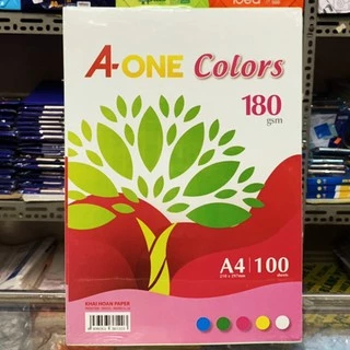 Bìa màu A4 Aone 180gsm