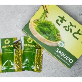 Rong nho tách nước sabudo và green food gói 20g tặng kèm sốt mè rang