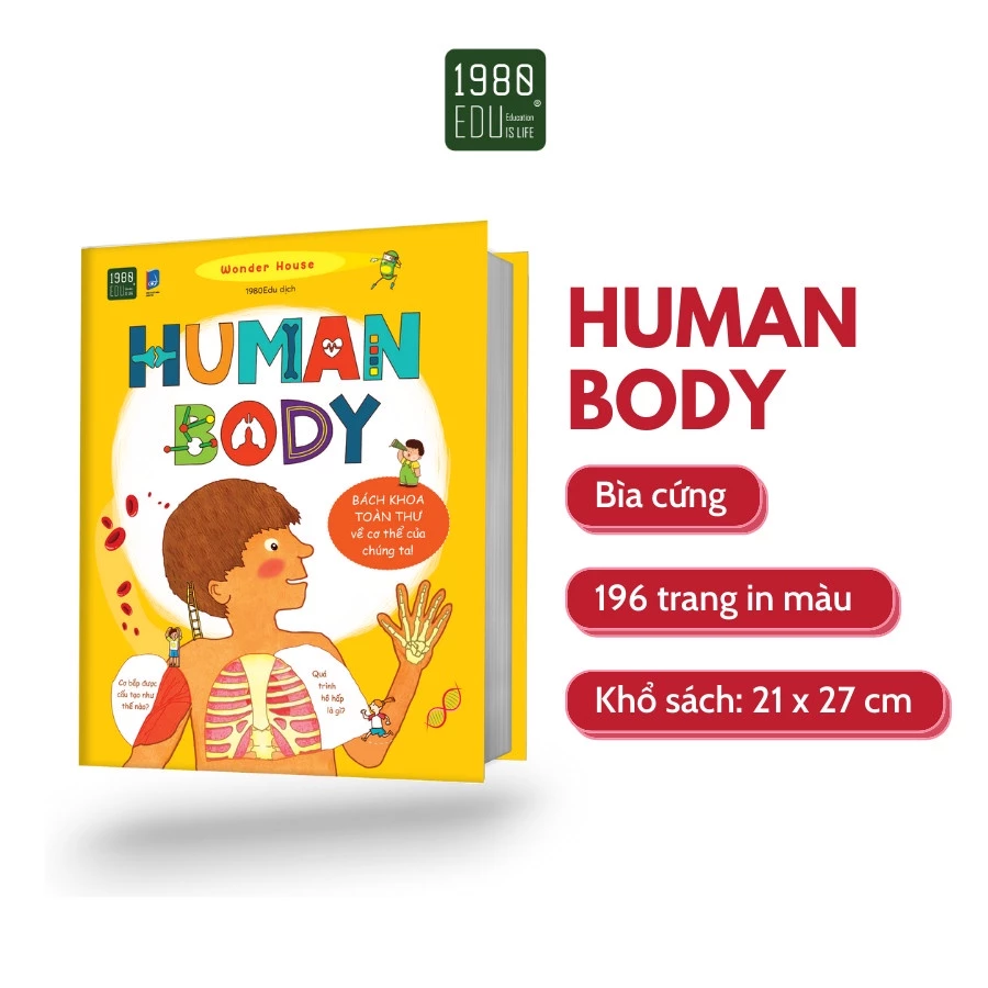 Sách - Human Body: Bách khoa toàn thư về cơ thể của chúng ta (Bìa cứng) - 1980BOOKS