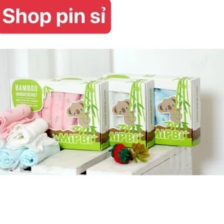 Khăn sữa MIPBI 100% sợi tre siêu mềm (hộp 6 cái )