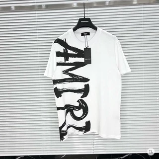 [FREESHIP ĐƠN TỪ 50K] Áo phông A.Mi.Ri chữ dọc Nam Nữ Streetwear Áo Thun Nam Form Rộng Basic Cotton Oversize