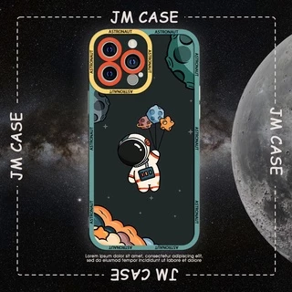 Ốp lưng iphone samsung xiaomi oppo cạnh vuông JM CASE Phi hành Gia Chibi Astronaut V2 cho máy8plxxs111213pro