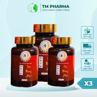 Combo 3 Hộp Viên Uống Thảo Mộc Sâm Nhung Plus TM Pharma Thanh Lọc Cơ Thể 60 Viên/Hộp