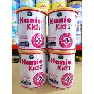 Sữa HANIE KID Số 0+, 1+, 2+ Lon 400G (MẪU MỚI)