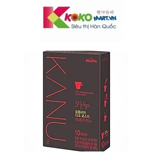 Cà Phê Đen Hoà Tan MAXIM KANU Hàn Quốc hộp 10 gói * 16g