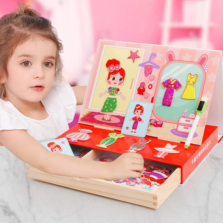 Đồ chơi trẻ em bé gái ghép hình nhà thiết kế thời trang - trò chơi giáo dục phát triển trí não cho bé