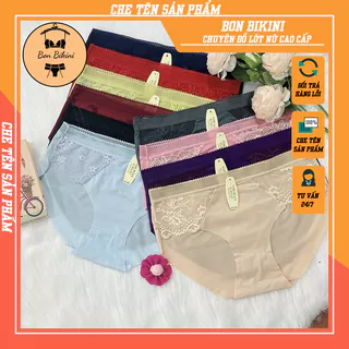 Quần lót nữ su đúc phối ren hoa 2 bên sexy gợi cảm co dãn tốt (Sz 45-65kg)