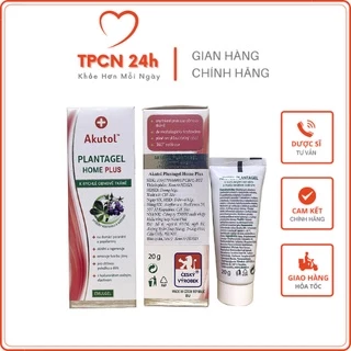 Gel làm mờ sẹo Akutol plantagel Home plus - Gel bôi sẹo, vết thương hở