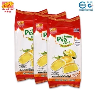 Bánh pía chay đậu xanh sầu riêng Tân Huê Viên (500g)