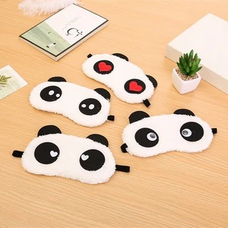 Bịt mắt ngủ cute hình gấu trúc panda – Che mắt bông hình chống lạnh mùa đông