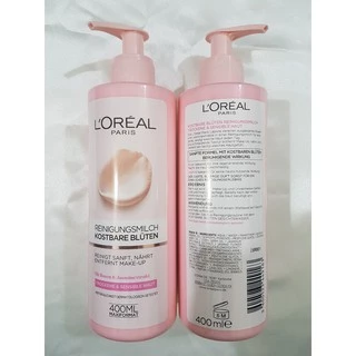 Sữa rửa mặt tẩy trang Loreal Reinigungsmilch Kostbare Bluten 400ml