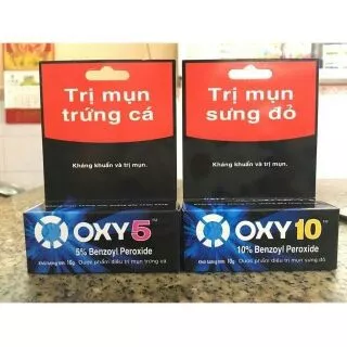 Kem bôi mụn Oxy5 và Oxy10