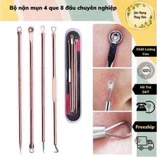 Bộ nặn mụn 4 que 8 đầu chuyên nghiệp