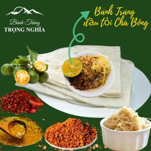 [5Bịch] -Bánh Tráng Sa Tế Tỏi Tắc Chà Bông Trọng Nghĩa
