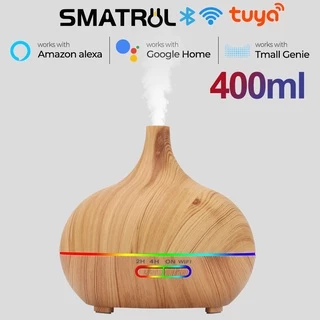 Máy Khuếch Tán Tinh Dầu Làm Ẩm Không Khí Thông Minh WiFi 400ml Có Đèn LED