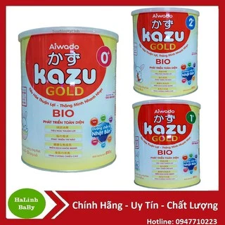 Sữa Kazu gold Bio đủ số 0+ 1+ 2+ 810g [Date 2026]