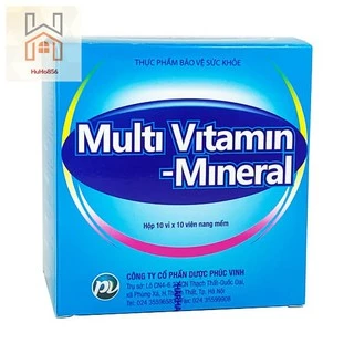 Multi Vitamin Mineral Phúc Vinh - Bổ Sung Vitamin, Khoáng Chất Cần Thiết Cho Cơ Thể -Hộp 100 Viên