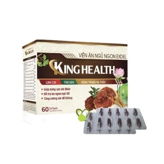 Viên ăn ngủ ngon Exdel King Health - Giúp ăn ngon ngủ tốt, phục hồi sức khoẻ - Hộp 60 viên, lọ 30 viên