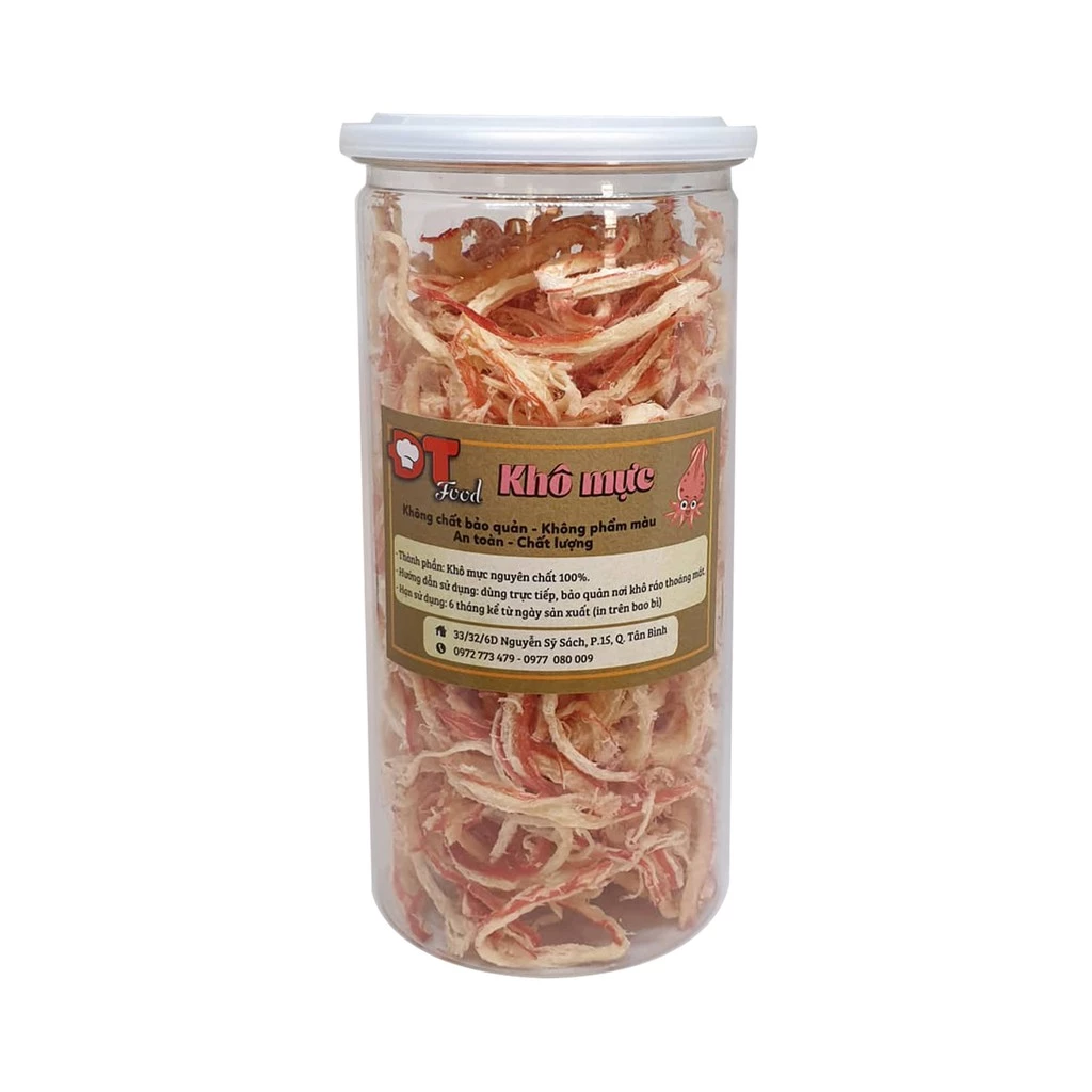 Mực Hấp Nước Dừa Xé Sợi (Hũ 250g)