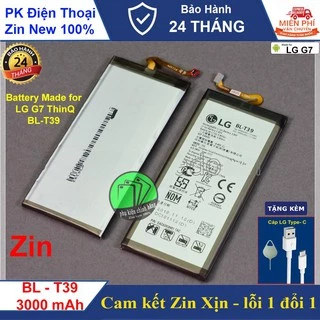 PIN LG G7 chính hãng (BL-T39),Dung lượng 3000mAh, Tặng kèm cáp sạc