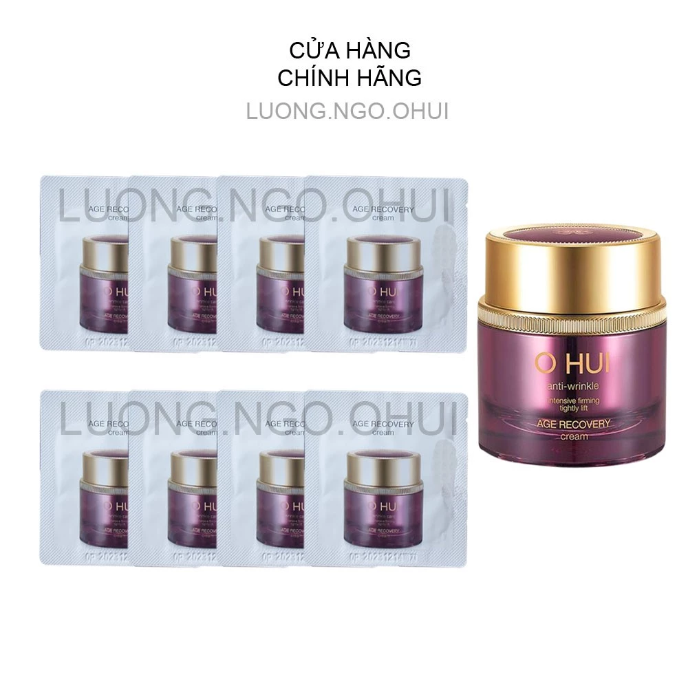 Gói Kem Dưỡng Ohui Tím Chống Lão Hóa Giảm Nếp Nhăn Trẻ Hóa Làn Da Ohui Age Recovery Cream 1ml