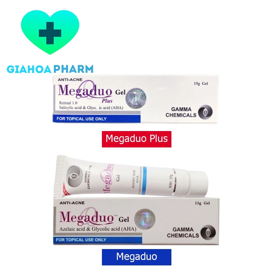 [CHÍNH HÃNG] Megaduo AHA (GAMMA) - Gel bôi / thoa giảm mụn trứng cá, mụn ẩn, đầu đen / trắng, ngừa thâm