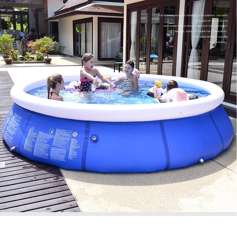 Bể Bơi Cho Bé Hình Tròn Size To , có thể gấp gọn thiết kế rộng dãi thoải mái có thể 4-5 người sử dụng cùng lúc