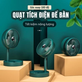 Quạt Mini 3 Chế độ để bàn gấp gọn Sạc Tích Điện