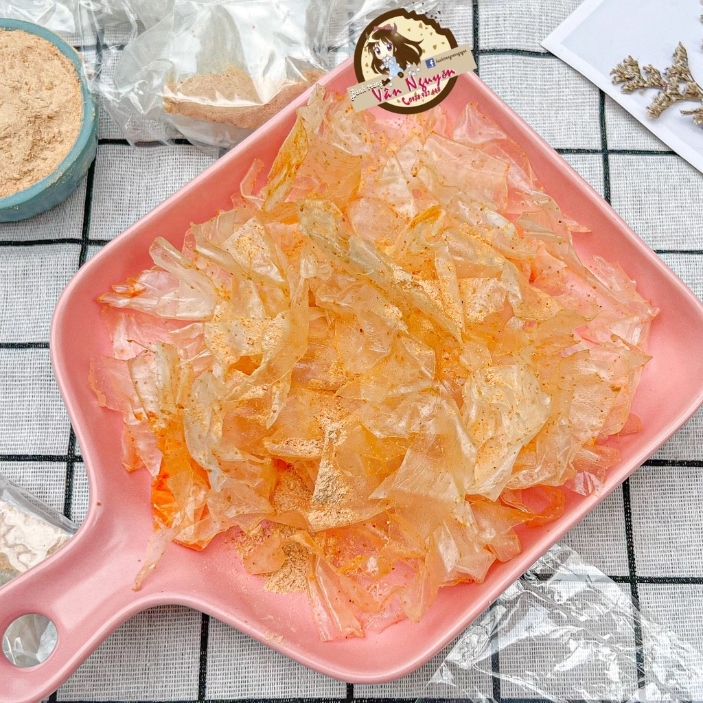 COMBO 5B Bánh tráng phơi sương trộn muối nhuyễn tắc. Bánh tráng Vân Nguyễn