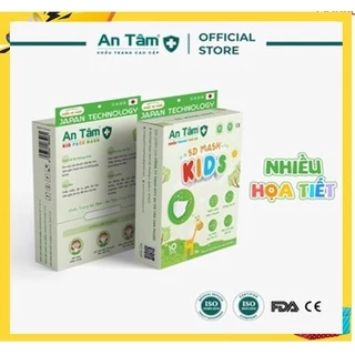 Khẩu trang 5D cao cấp trẻ em hộp 10 cái