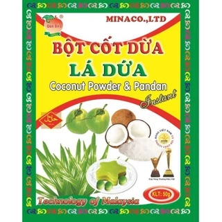 bột cốt dừa LÁ DỨA MinaCo hiệu qủa đào( GÓI 50 GRAM)